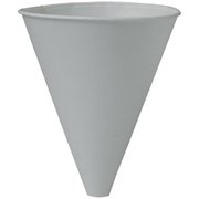 Solo Usa Solo Cups SCC10BFC Pre-Treated Paper Funnel Cups; White 10BFC